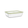 BOITE HERMÉTIQUE RECTANG PRESSBOX 820ML EN VERRE BOROSILICATE CELADON