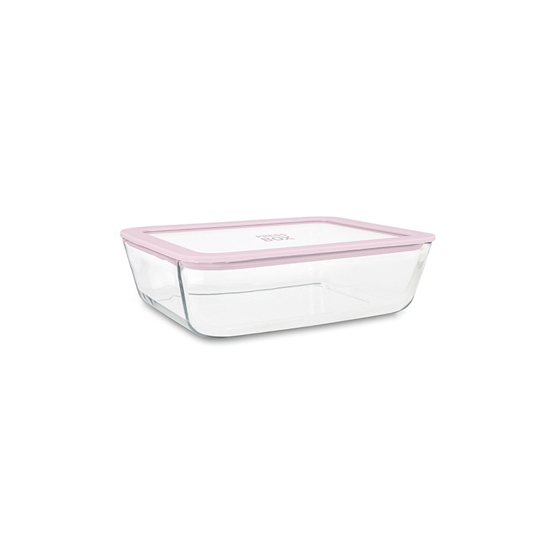 BOITE HERMÉTIQUE 1550ML RECTANGULAIRE PRESSBOX EN VERRE LAVANDE