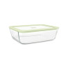 BOITE HERMÉTIQUE RECTANG PRESSBOX 1550ML EN VERRE BOROSILICATE CELADON