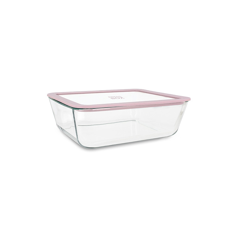 BOITE HERMÉTIQUE 2650ML RECTANGULAIRE PRESSBOX EN VERRE LAVANDE