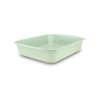 PLAT A FOUR COLORAMA 35X27CM EN ACIER CARBONE CELADON