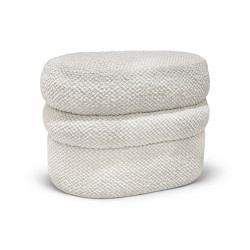 POUF OVALE EN BOUCLETTE...
