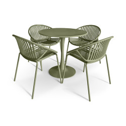 TABLE ET 4 FAUTEUILS EN...