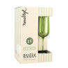 LOT DE 4 FLÛTES RIVIERA VERT 24CL EN VERRE