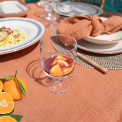 LOT DE 4 VERRES À PIED TOWER 22CL EN VERRE TRANSPARENT