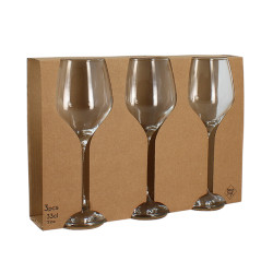 LOT DE 3 VERRES À PIED NOA 33CL EN VERRE TRANSPARENT