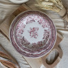 ASSIETTE PLATE FAUSTINE 26CM EN GRÈS ROSE
