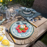 ASSIETTE PLATE CAPRIA 28CM EN FAIENCE VERT