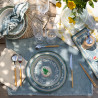 ASSIETTE DESSERT CAPRIA 21CM EN FAIENCE VERT