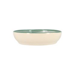 COUPELLE CAPRIA 20CM EN FAIENCE VERT