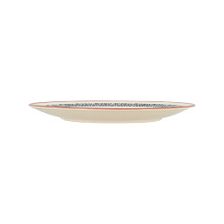 ASSIETTE PLATE AMATXI 25CM EN FAIENCE BLANC