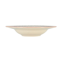 ASSIETTE À PÂTES AMATXI 28CM EN FAIENCE BLANC