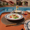 ASSIETTE À PÂTES AMATXI 28CM EN FAIENCE BLANC
