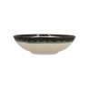 ASSIETTE CREUSE ATOME Ø 21CM EN FAÏENCE BEIGE