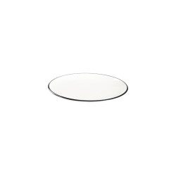 ASSIETTE PLATE MODEST BLACK LONA 21CM PORCELAINE