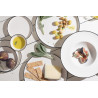 ASSIETTE PLATE MODEST NOIR LONA 21CM EN PORCELAINE