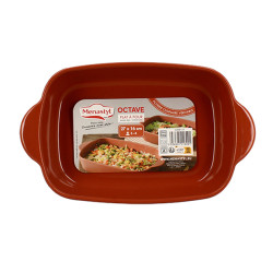 PLAT À FOUR OCTAVE RECTANGLE 27X16.5CM 1.1L EN GRÈS TERRACOTTA