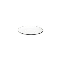 SOUS TASSE MODEST BLACK 19CM PORCELAINE