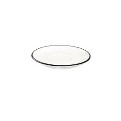 SOUS TASSE CAFE MODEST BLACK 12CM PORCELAINE