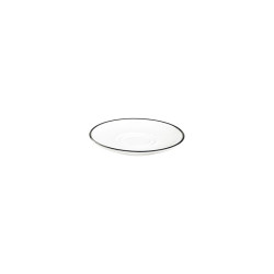 SOUS TASSE CAFE MODEST BLACK 16CM PORCELAINE