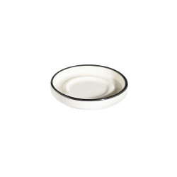 SOUS TASSE THE MODEST BLACK 10CM PORCELAINE