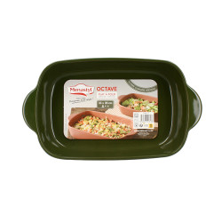 PLAT À FOUR OCTAVE RECTANGLE 33X20CM 2.2L EN GRÈS VERT