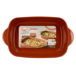 PLAT À FOUR OCTAVE RECTANGLE 38X23CM 3.3L EN GRÈS TERRACOTTA