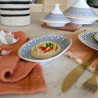 ASSIETTE OVALE BYZANCE 19X10.5CM EN PORCELAINE