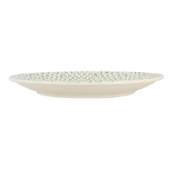 ASSIETTE PLATE JASMIN 27CM EN PORCELAINE BLANC