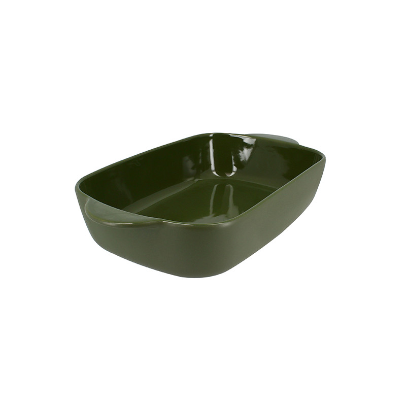 PLAT À FOUR OCTAVE RECTANGLE 38X23CM 3.3L EN GRÈS VERT
