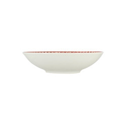 ASSIETTE CREUSE PALMERAIE 21CM EN PORCELAINE