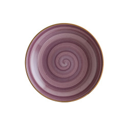 ASSIETTE CREUSE BLACK BERRY BLOOM 25CM