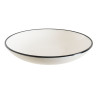 ASIETTE CREUSE LINEA NOIR 23CM EN PORCELAINE