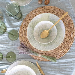 ASSIETTE CREUSE NATURA 21CM EN PORCELAINE