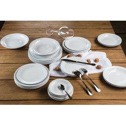 ASSIETTE CREUSE UNIVERSAL 22CM EN PORCELAINE BLANCHE