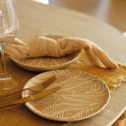 ASSIETTE PLATE SAVANE 26CM EN GRÈS