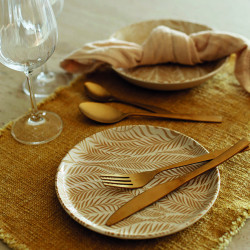 ASSIETTE À DESSERT SAVANE 20CM EN GRÈS