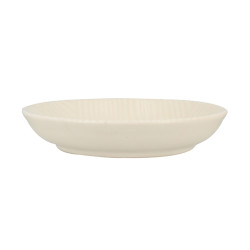 ASSIETTE CREUSE DUNE 20.5CM EN GRÈS CREME