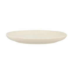 ASSIETTE À DESSERT DUNE 19CM EN GRÈS CREME