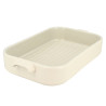 PLAT À FOUR GRILLE OCTAVE RECTANGLE 840ML 26.5X15CM EN GRÈS BEIGE