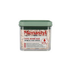 BOITE HERMÉTIQUE 500ML EN PLASTIQUE AVEC COUVERCLE VERT