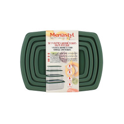 LOT4 BOITES CONSERVATION EN PLASTIQUE 250ML 500ML 750ML ET 1.2L