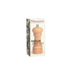 MOULIN À SEL OU POIVRE 14CM EN BOIS DE HÊTRE BROYEUR CÉRAMIQUE