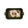 PLAT À FOUR GRILLE OCTAVE RECTANGLE 840ML 26.5X15CM EN GRÈS VERT