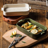 PLAT À FOUR GRILLE OCTAVE RECTANGLE 840ML 26.5X15CM EN GRÈS VERT