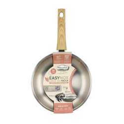 POÊLE EASYNOX 24CM EN ACIER INOX ET ALUMINIUM 3 COULEURS ASSORTIES