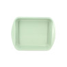 PLAT A FOUR COLORAMA 35X27CM EN ACIER CARBONE CELADON