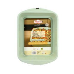PLAT A FOUR COLORAMA 40X28CM EN ACIER CARBONE CELADON