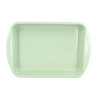 PLAT A FOUR COLORAMA 45X30CM EN ACIER CARBONE CELADON