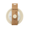 COUVERCLE MULTI TAILLE 16/18/20CM EN VERRE TREMPÉ ET SILICONE BEIGE